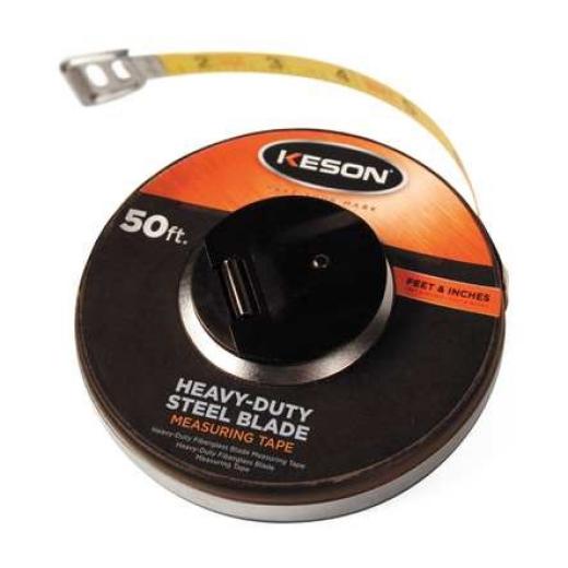 Keson ST Series Closed Case Steel Tape Measure, 50'