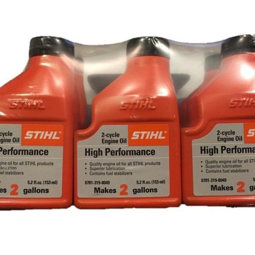 STIHL High Performance 2-Cycle Engine Oil 5.2 oz (2 Gallon Mix, 6Pk)