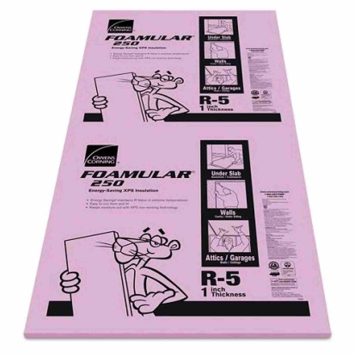 Foamular 250 1" x 48" x 96" SE Rigid Insulation Image 1