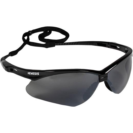 Jackson Safety Nemesis Safety Glasses Smoke Anti Fog Lens Black Frame 