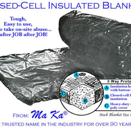 Max Katz 3 Layer Insulated Concrete Blanket 6' x 25'