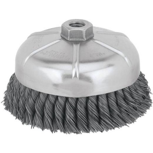 DeWalt 6" x 5/8-11 Knotted Wire Cup Brush