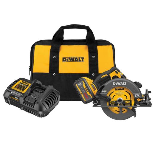 DeWalt 60V MAX* Brushless Cordless 7-1/4 in. Circular Saw with Electronic Brake Kit