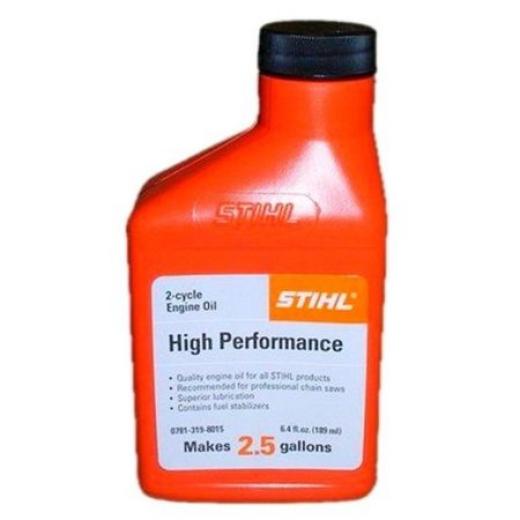 STIHL High Performance 2-Cycle Engine Oil 6.4 oz (2.5 Gallon Mix)