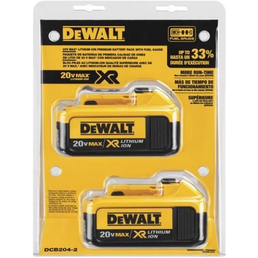 DeWalt 20V Max 4.0AH LI Batteries (2 pack)