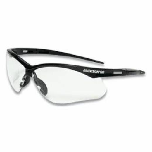 Jackson Safety Glasses with Black Frame and Clear Anti-Fog Lens