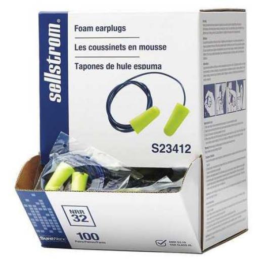 Sellstrom Disposable Corded Earplugs 