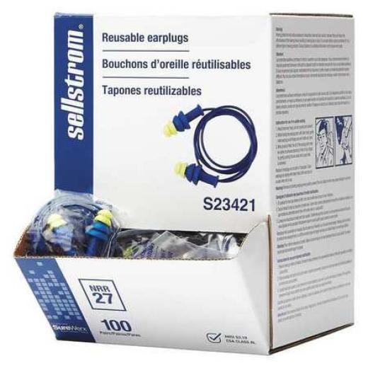 Sellstrom Reuseable Corded Earplugs