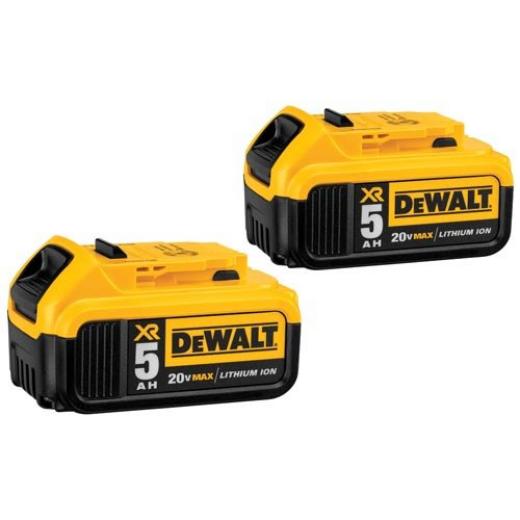 DeWalt 20V MAX* 5Ah Battery (2 Pack)