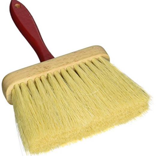 6-1/2x2 Red Handle Tampico Bristle Utility Brush