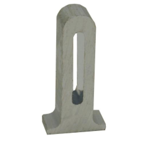 Aluminum Base Tie Pin - Silver Bullet