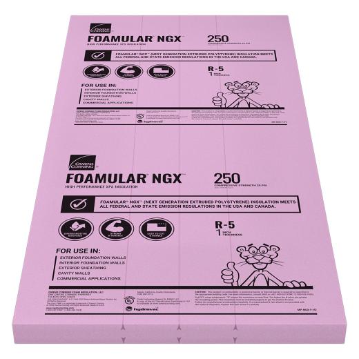 Foamular 250 1" x 48" x 96" SSE Scored Rigid Insulation