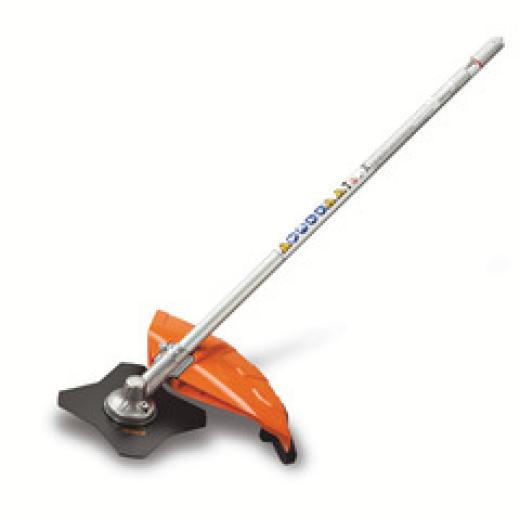 Stihl FS-KM Brushcutter with Four-Tooth Grass Blade, Kombi System Attachment