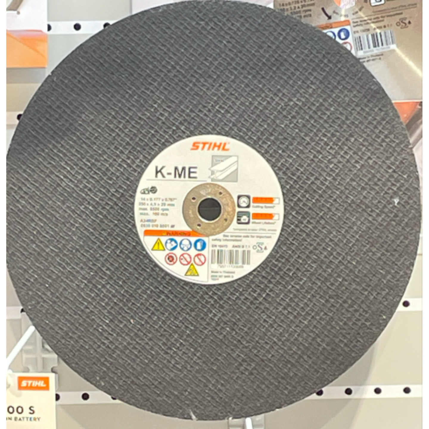 STIHL 14" Abrasive Wheel Steel/Iron (K-ME) Specialty Wheel for TS 440   Image 1