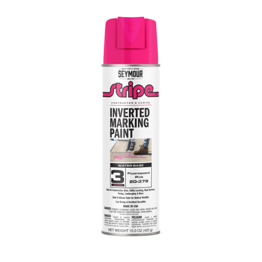 Seymour Florescent Pink Inverted Ground Marking Paint