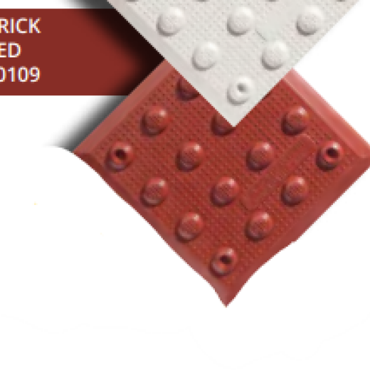 ADA Solutions Replaceable Radius Tile Brick Red