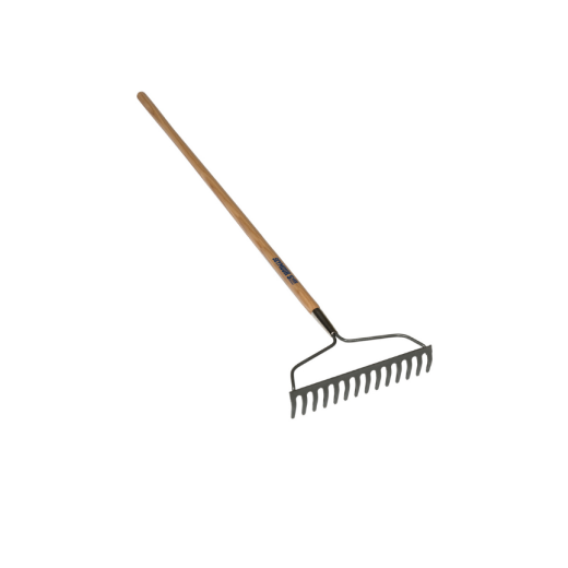 Bow Rake, Welded 14 Tine 15" Head, 54" Hardwood Handle