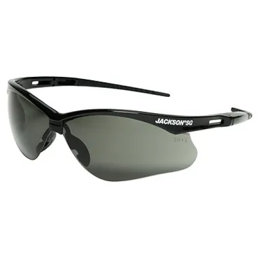 Jackson Safety Glasses with Black Frame and Smoke Anti-Fog Lens