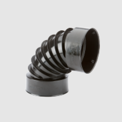 4" Corrugated Tile 90° Elbow Fitting