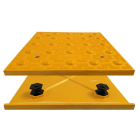 Access Tile Federal Yellow Replaceable ADA Detectable Warning Mat - 2' x 2' Image 1
