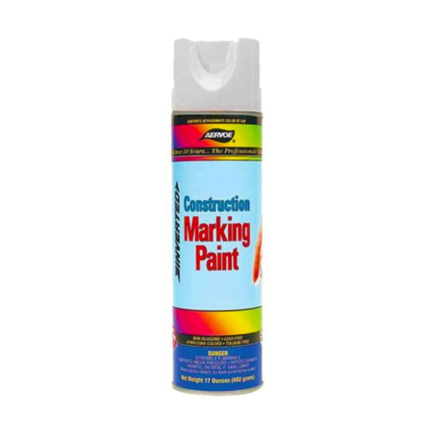 Aervoe White Construction Inverted Marking Paint Image 1