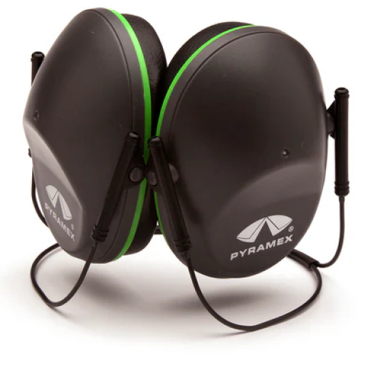 Pyramex Behind the Head Hardhat Earmuff, NRR 22dB