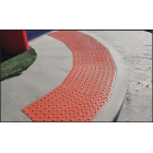 Access Tile Brick Red Replaceable ADA Detectable Warning Mat - Radius   Image 2