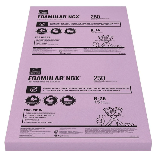 Foamular 250 1-1/2" x 48" x 96" SE Rigid Insulation