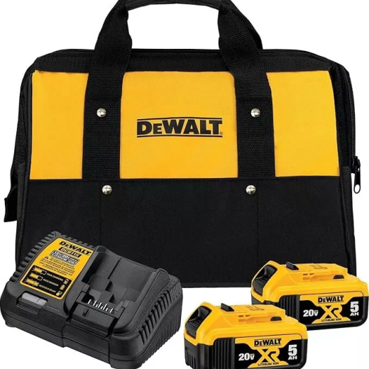 DeWalt 20V MAX* 5.0Ah Starter Kit with 2 Batteries