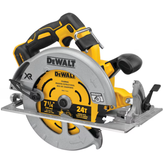 DeWalt 20V MAX* XR® Cordless Brushless 7-1/4 in. Circular Saw with POWER DETECT™ Tool Technology (Tool Only)