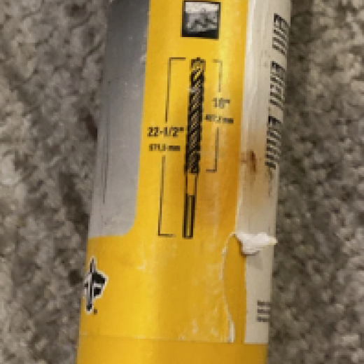 DeWalt Elite Series 1-1/4" x 16" x 22-1/2" 4 Cutter SDS Max Masonry Drill Bit