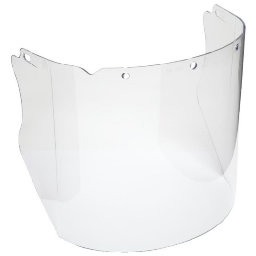 MSA V-Gard Visor, Propionate, Clear, Molded, (8"x17"x.098")