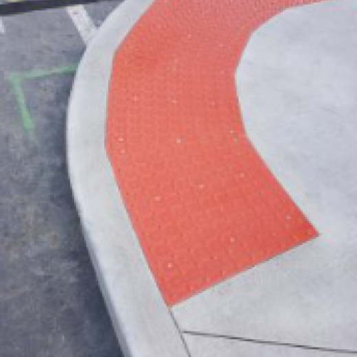 Access ADA Tile Radius Colonial Red 