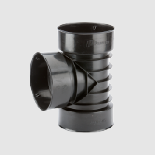 4 " Corrugated Tile Straight Tee Fitting