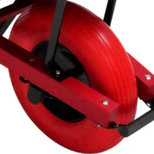 Sterling Wheelbarrow Poly-U Flat Free Tire, Red