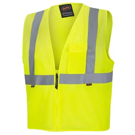Pioneer Mesh Safety Vest No Pockets, Medium